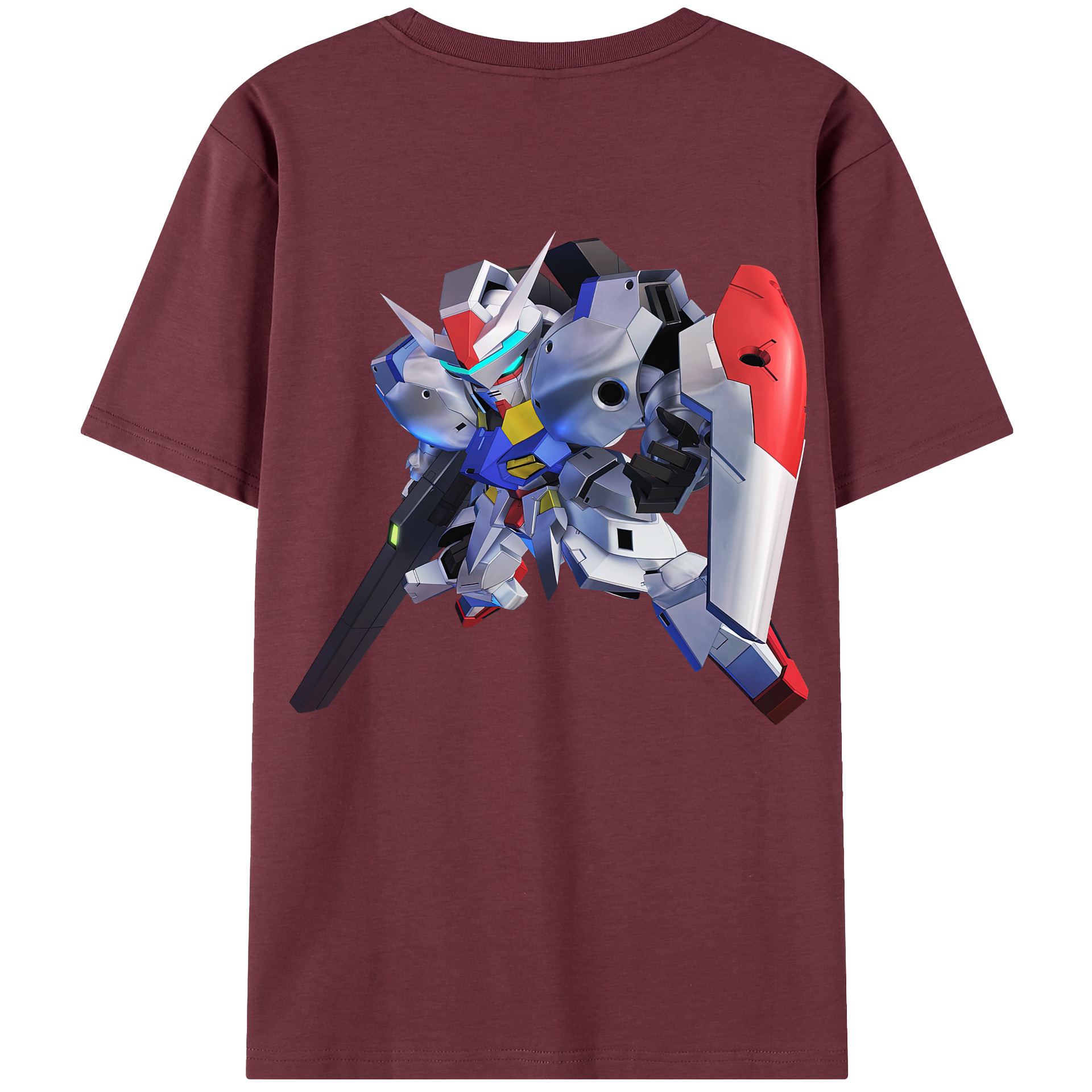 （画像用） 機動戦士ガンダム Mobile Suit Gundam 綿100％半袖Tシャツ（背面プリント）